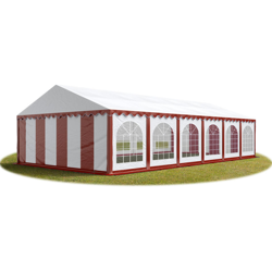6x12 mTendone per feste PREMIUM PVC rosso-bianco 100% impermeabile Gazebo da giardino Tendone da esterno Tenda party precio