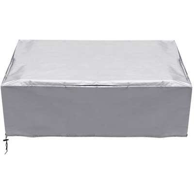 Set di 2 panche da giardino a 3 posti impermeabili coprisedili per esterni in rattan