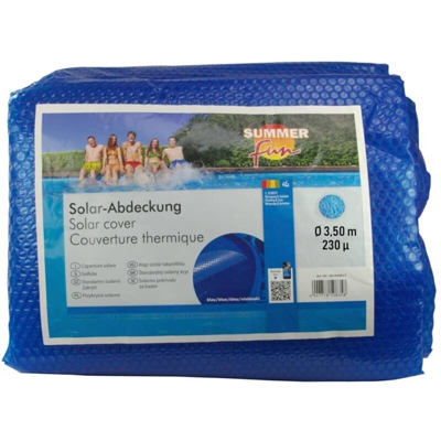 Copertura Solare per Piscina Rotonda 350 cm in PE Blu - Blu - Summer Fun