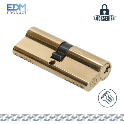 Cilindro in ottone 40 + 40mm totale 80mm con 3 chiavette incluse