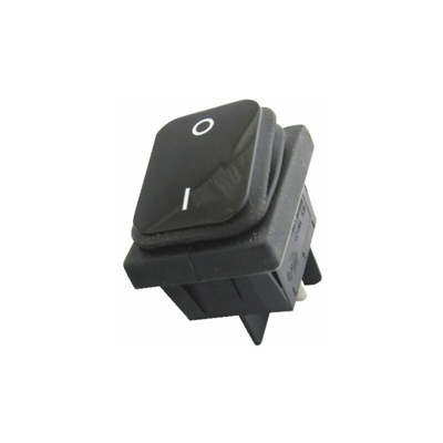 Diff - Interrupteur noir étanche 0/1 16A 4xfaston