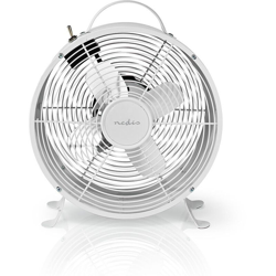 Nedis FNCL10WT20 Ventilatore da tavolo retrò Bianco 25 cm 20W precio