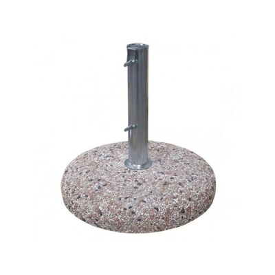 Base ombrellone graniglia d.60 kg 55 con palo d.52 interno
