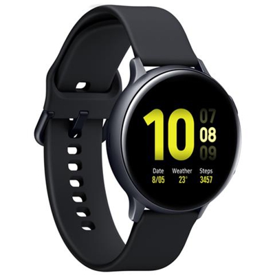 Galaxy Watch Active2 Impermeabile 5ATM Display 1.35'' 4GB Bluetooth Wi-Fi e NFC per Fitness con Cardiofrequenzimetro e Pedometro Taglia M / L Nero - Europa