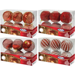 BOX NATALE SFERE LUXURY ROSSE COLORI ASSORTITI - Maury's en oferta