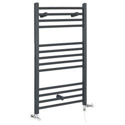 Hudson Reed Artle Scaldasalviette Misto Piatto Moderno - Termoarredo Bagno a Scaletta Antracite - Design Elettrico & Idraulico - 486W - 1000 x 500mm precio