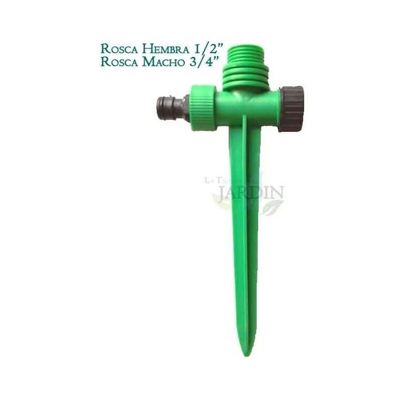 Spiedino per irrigatore 1/2' femmina - 3/4' maschio in plastica