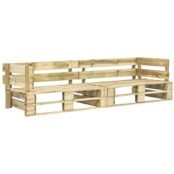 YOUTHUP Divano Pallet da Giardino a 2 Posti in Legno - Marrone características