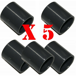 5 Raccordi ø 50 mm Pressione PVC PN16 en oferta