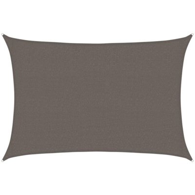 Vela Parasole 160 g/m² Antracite 2,5x4 m in HDPE - Antracite - Vidaxl