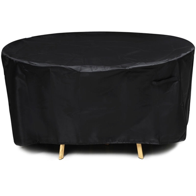 185 * 65 cm copertura per mobili da giardino copertura per tavolo rotonda resistente ai raggi UV nero impermeabile