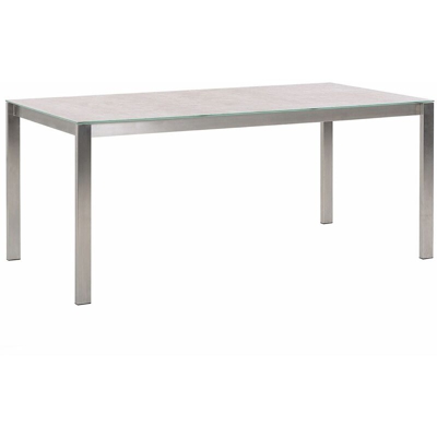 Tavolo da pranzo da giardino beige 180 x 90 cm COSOLETO