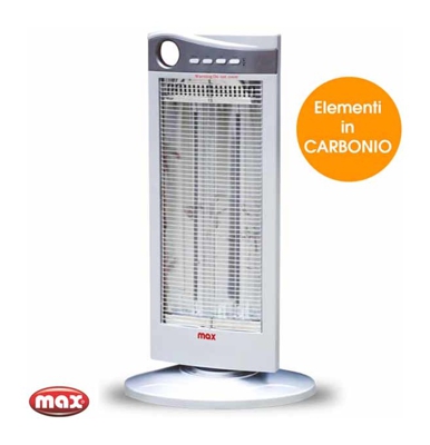 Bakaji - Sfufa Elettrica al Carbonio Oscillante Verticale 2 Potenze 450W e 900W MAX CASA