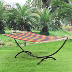 Amaca XXL con telaio (multicolore) (150 x 300 cm) Sedia sospesa / Dondolo sospeso / Amaca en oferta