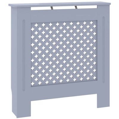 Copertura per Radiatore Grigia in MDF 78 cm - Grigio - Vidaxl