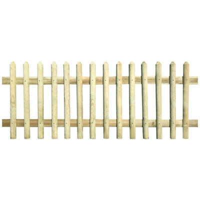 Staccionata in Legno di Pino Impregnato 170x100 cm 5/7 cm - Marrone - Vidaxl