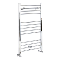 Hudson Reed Kent Scaldasalviette Piatto di Design Verticale - Termoarredo Bagno ad Acqua Calda - Acciaio Cromato - 369W - 1000 x 600mm en oferta