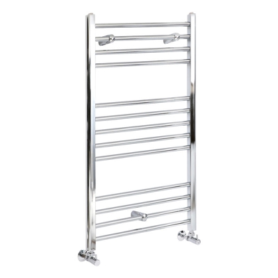 Hudson Reed Kent Scaldasalviette Piatto di Design Verticale - Termoarredo Bagno ad Acqua Calda - Acciaio Cromato - 369W - 1000 x 600mm