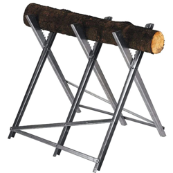 Bricoshop24 - Cavalletto Pieghevole per Taglio Legna Taglialegna Motosega in Acciaio Tronchi características