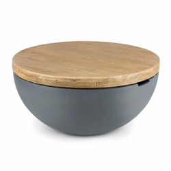 Blockhouse Lounge Tavolo da Giardino Calcestruzzo Tondo 80x40cm (ØxA) en oferta