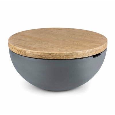 Blockhouse Lounge Tavolo da Giardino Calcestruzzo Tondo 80x40cm (ØxA)