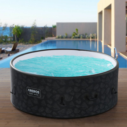 AREBOS Whirlpool Benessere Piscina Riscaldante Massaggio Gonfiabile Round características