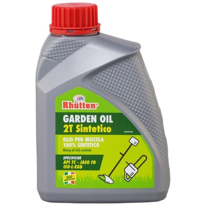 Rhutten - Olio Garden per Miscela 2 Tempi 100% Sintentico 1 Litro OLIO GARDEN 2T SINTETICO LT.1 | PZ