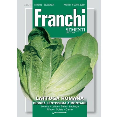 Semi ortofrutta 'Lattuga romana bionda lentissima a montare' 3 pz.