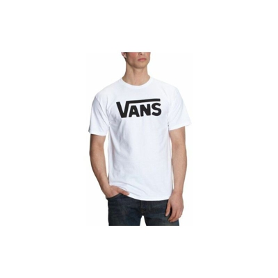 Vans Classic Maglietta da uomo, Bianco/Nero, S