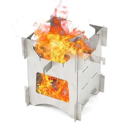 Asupermall - In acciaio inox legno per esterni portatile forno No.