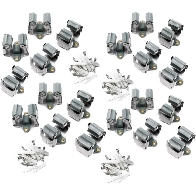 Ganci portascope a muro set 20 pezzi Supporto a parete scope mop mazze acciaio