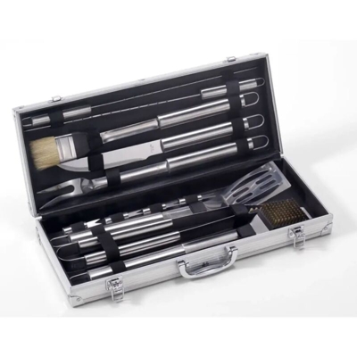 Ompagrill - Set Valigetta Alluminio 12 pz Acciaio inox