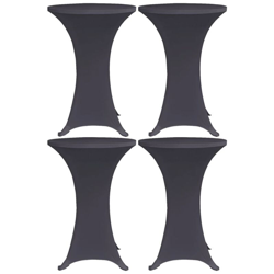 Coperture Elastiche per Tavoli 4 pz 70 cm Antracite - Grigio - Youthup precio