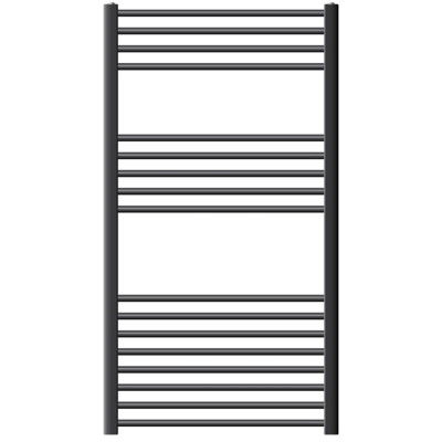 ECD Germany Radiatore Scaldasalviette Sahara - 750 x 1200 mm - Antracite - Dritto con Attacco Laterale - Radiatore Scaldasalviette Asciugabiancheria