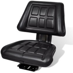 Asupermall - Sedile per Trattore con Schienale Nero en oferta