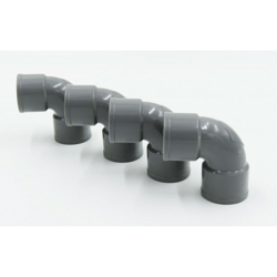 ø 32 mm Scarico a gomito in PVC 87°30' FF incollato - Set di 4 pezzi en oferta