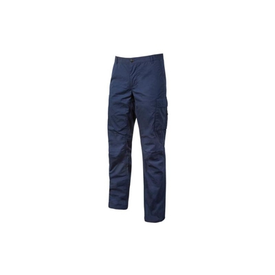 Pantaloni da lavoro in cotone elasticizzato Baltic blu (XXL) - U Power