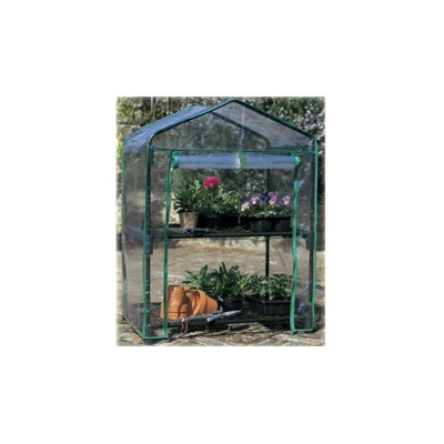 Serra 2 piani coperturav pvc removib. 49X69XH.93 con ruote
