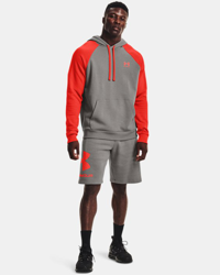 Felpa con cappuccio UA Rival Fleece Colorblock da uomo características