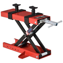 Cavalletto Alzamoto A Forbice, Sollevatore Moto, Cavalletto Moto Centrale Regolabile Fino 500kg In Metallo Rosso características