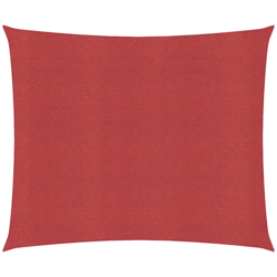 vidaXL Vela Parasole 160 g/m² Rossa 4,5x4,5 m in HDPE - Rosso características