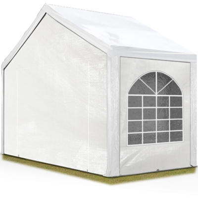 Tendone per feste 3x2 m Gazebo party per sagre, mercati PE 240 g/m² bianco