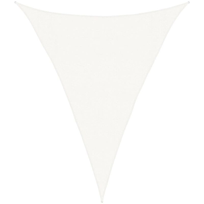 Vela Parasole 160 g/m² Bianca 3x4x4 m in HDPE - Bianco - Vidaxl