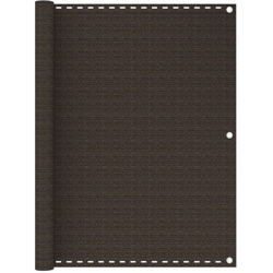 Paravento da Balcone Marrone 120x500 cm in HDPE - Marrone - Vidaxl en oferta