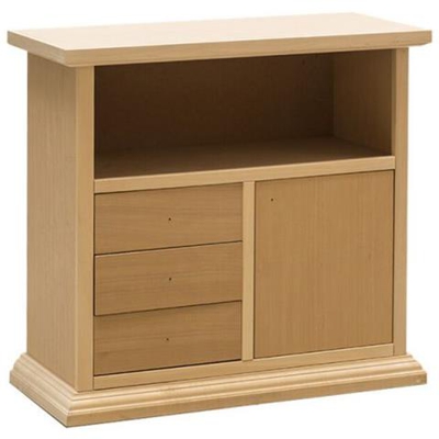 Mobile Porta Tv In Legno Grezzo Anta Liscia