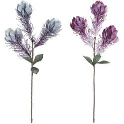 Fiori Decorativi Azzurro EVA (etilvinilacetato) Lilla (2 pcs) - Dkd Home Decor en oferta