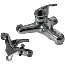 Tradeshop - RUBINETTO VASCA PARETE MISCELATORE MURO MONOCOMANDO DA BAGNO ATTACO DOCCIA 52928 características