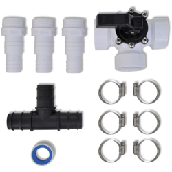 Kit Bypass per Riscaldatore Solare Piscina - Bianco - Vidaxl características