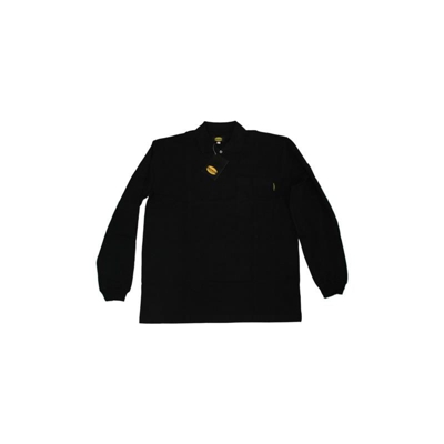 Polo 2 bottoni 100% cotone maniche lunghe black (XXL) - Utility Diadora