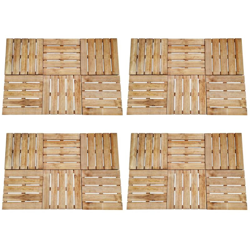 Piastrelle per Decking 24 pz 50x50 cm in Legno Marrone - Marrone - Youthup características